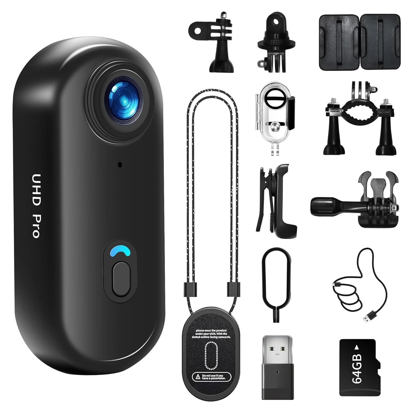 Cámara de Acción 4K Asdanalili A10 con Estuche Impermeable 64GB