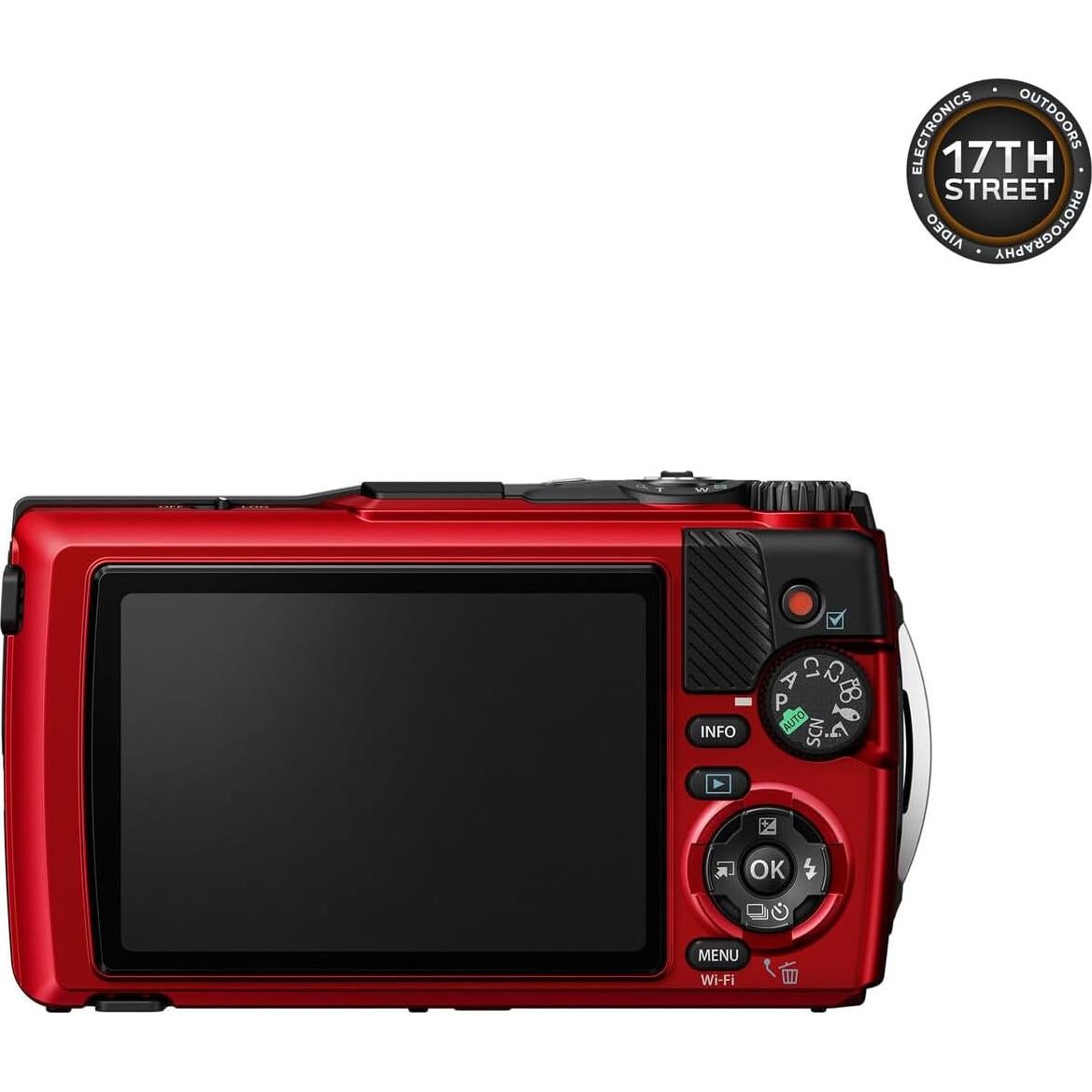 Cámara Digital OM SYSTEM Tough TG-7 12MP Rojo con Carcasa Submarina