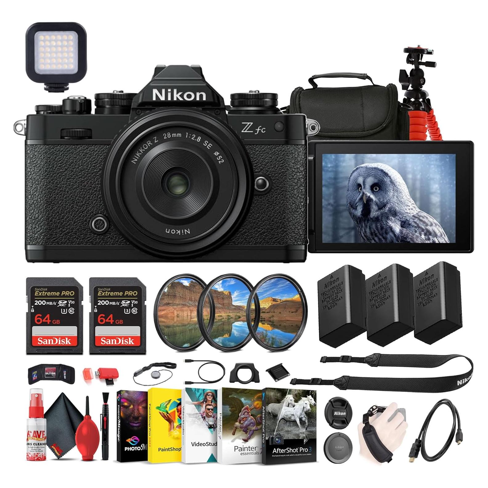 Cámara Sin Espejo Nikon Z fc 20.9MP con Lente NIKKOR 28mm f/2.8