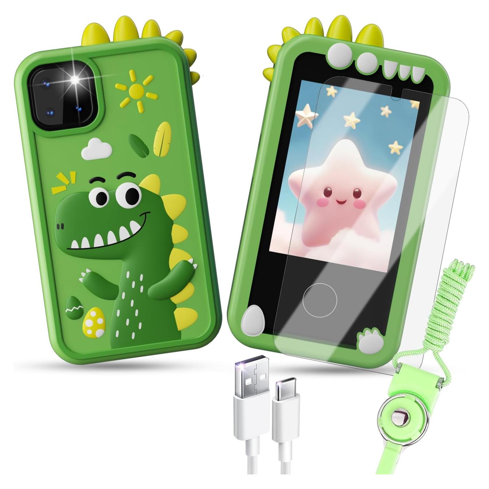 Teléfono Inteligente para Niños WINWEND 2.5" Verde HD Doble Cámara