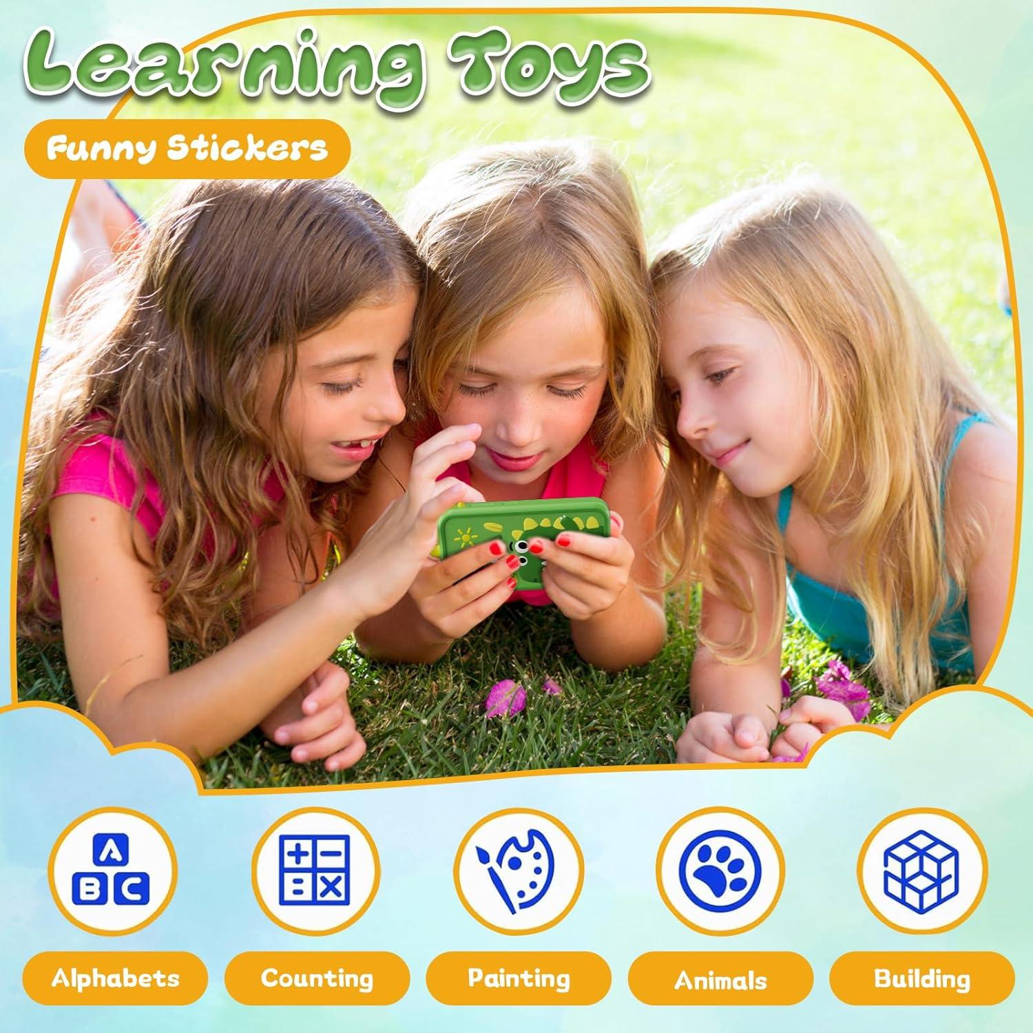 Teléfono Inteligente para Niños WINWEND 2.5" Verde HD Doble Cámara