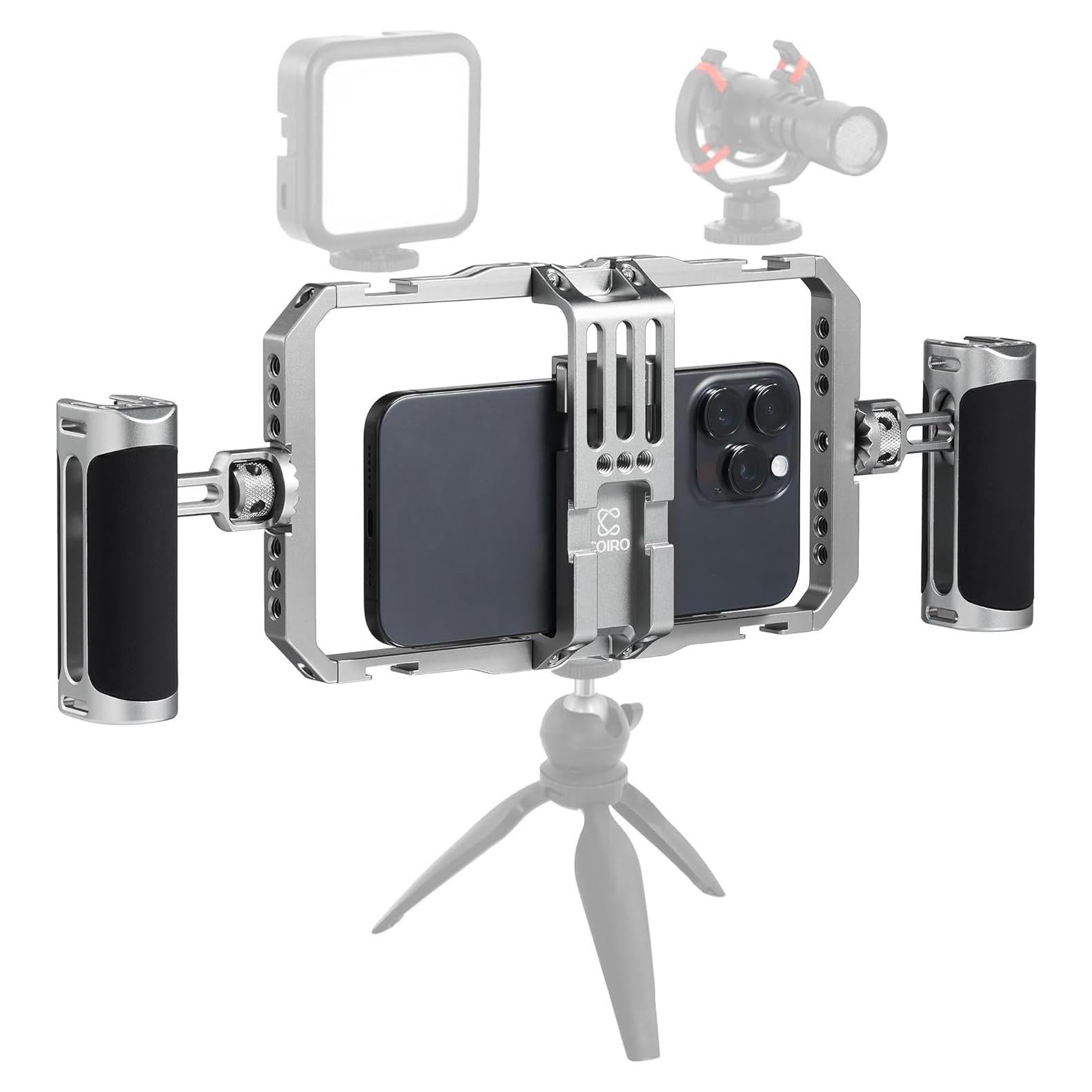 Soporte de Video Universal C Coiro para Smartphone con Correa de Cuero
