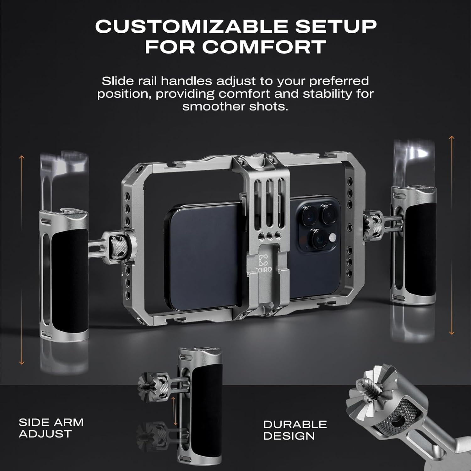 Soporte de Video Universal C Coiro para Smartphone con Correa de Cuero