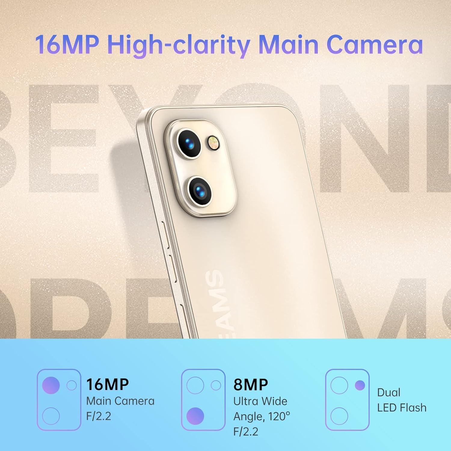 Smartphone UMIDIGI A13S 4GB RAM 64GB Negro Pantalla 6.7"