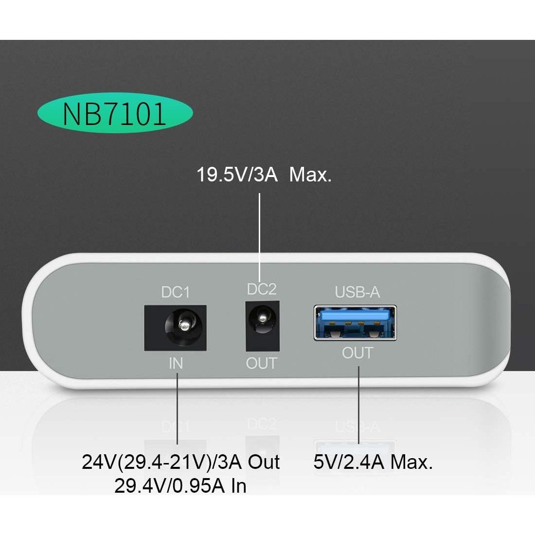 Banco de Poder Talentcell NB7101 17500mAh 64.75Wh DC 24/19/5V