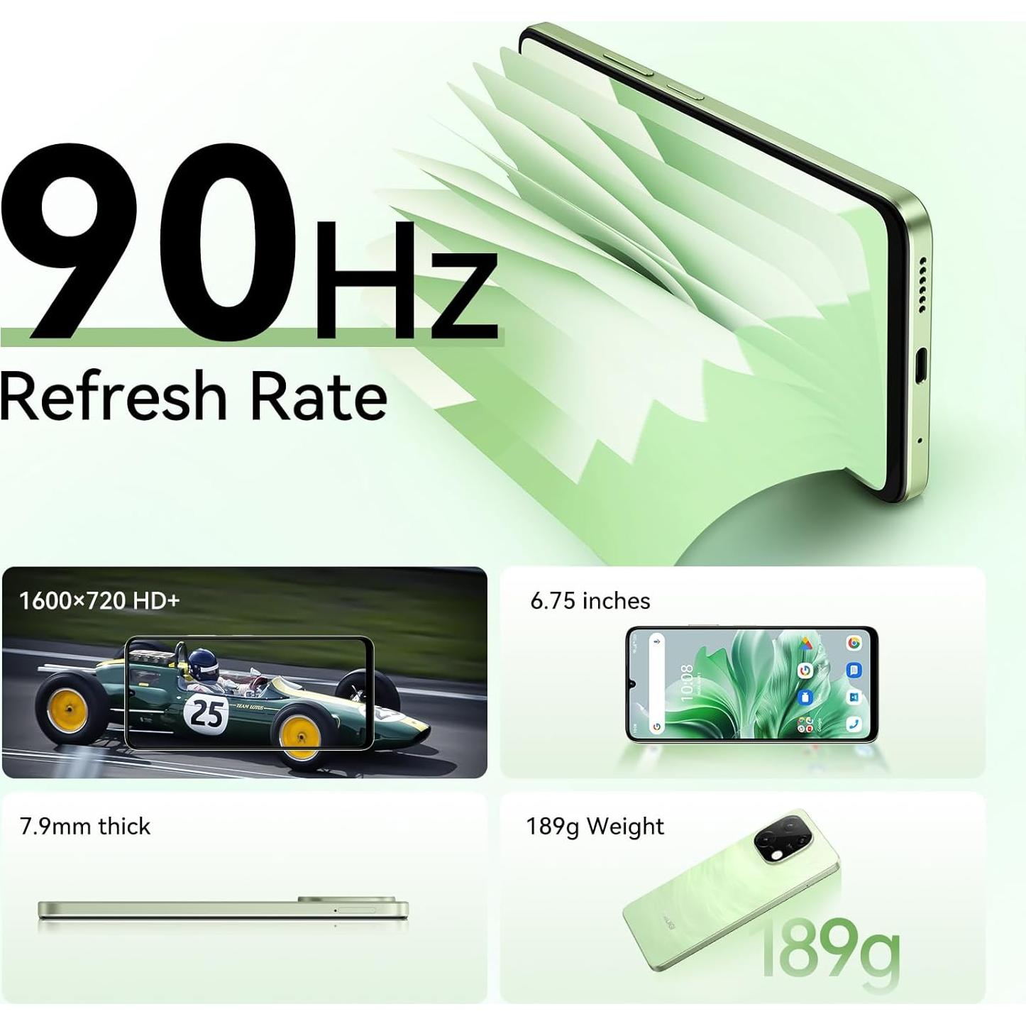 UMIDIGI G9C Teléfono Celular Desbloqueado 12GB RAM 128GB Verde