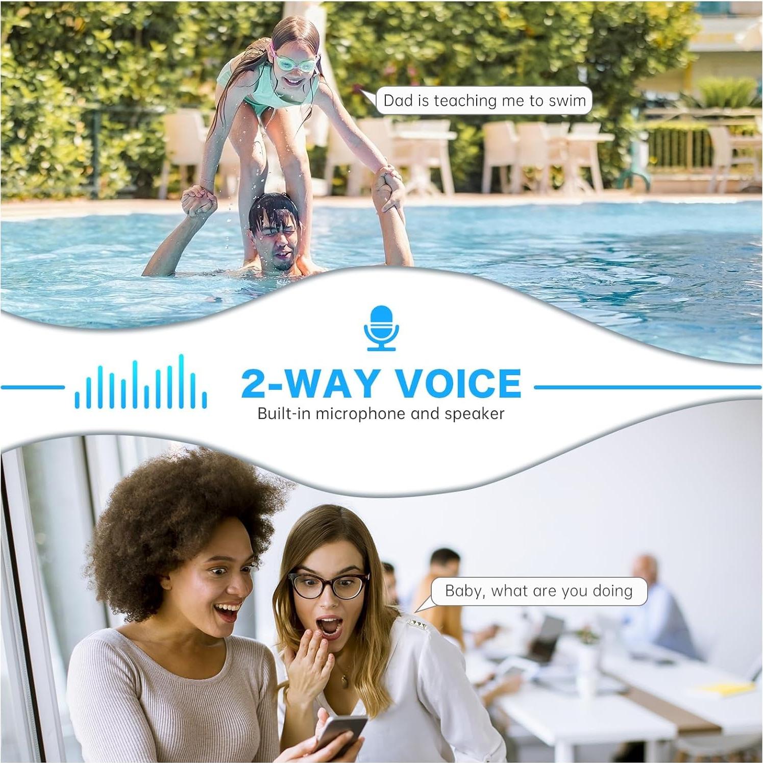 Cámara de Seguridad WiFi Inalámbrica NoahTec 5MP Doble Banda