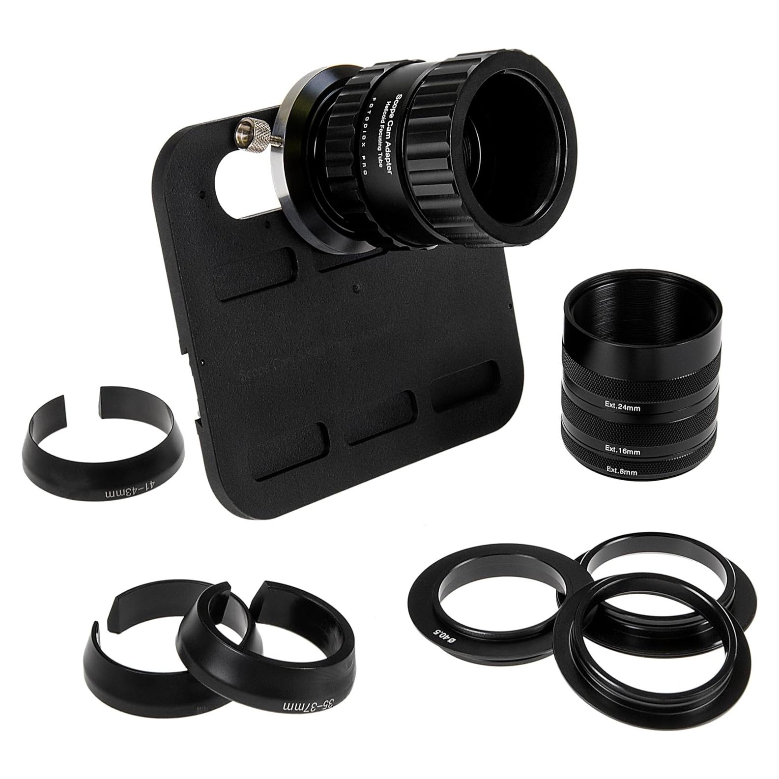Adaptador Fotodiox Pro Scope Cam para Telescopios y Smartphones