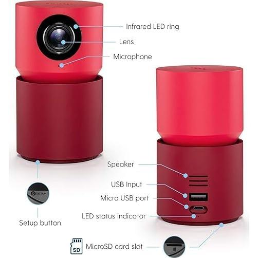 Cámara de Seguridad Inalámbrica HD Hoop Pro con Visión Nocturna