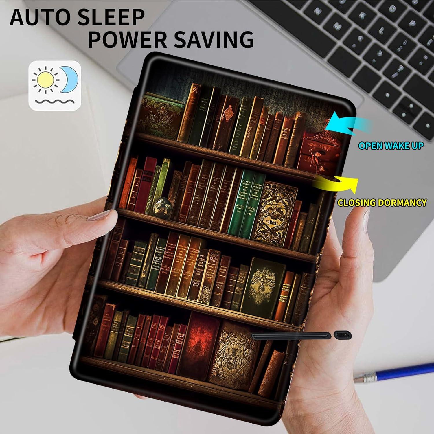 Funda para Tableta Kindle Fire HD 10 2023 - Cuero PU Vintage