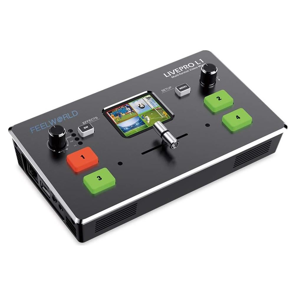 Mezclador de Video Feelworld LIVEPRO L1 4 Entradas HDMI USB 3.0