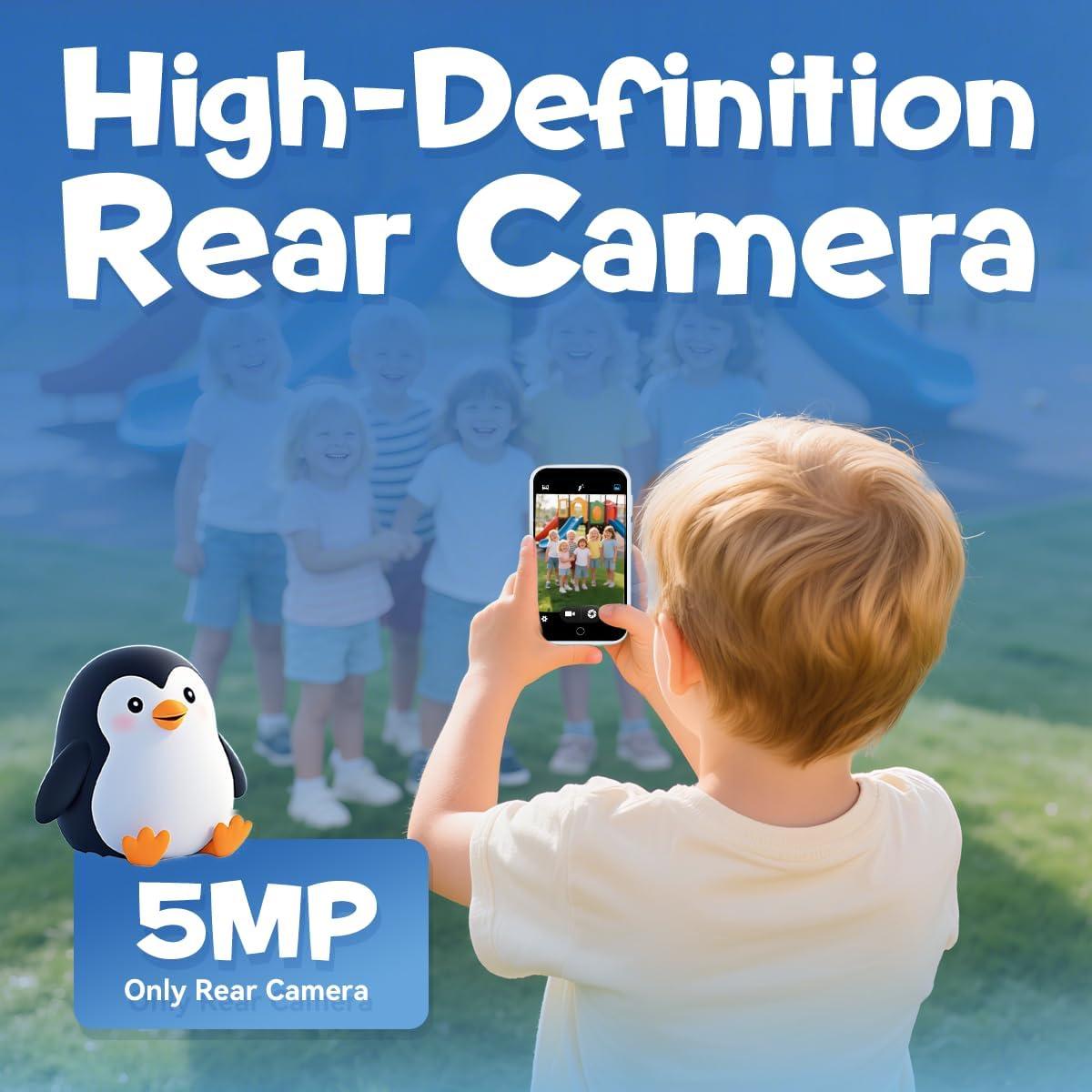 Teléfono Inteligente para Niños Rseaay D2, 220 Juegos, 5MP