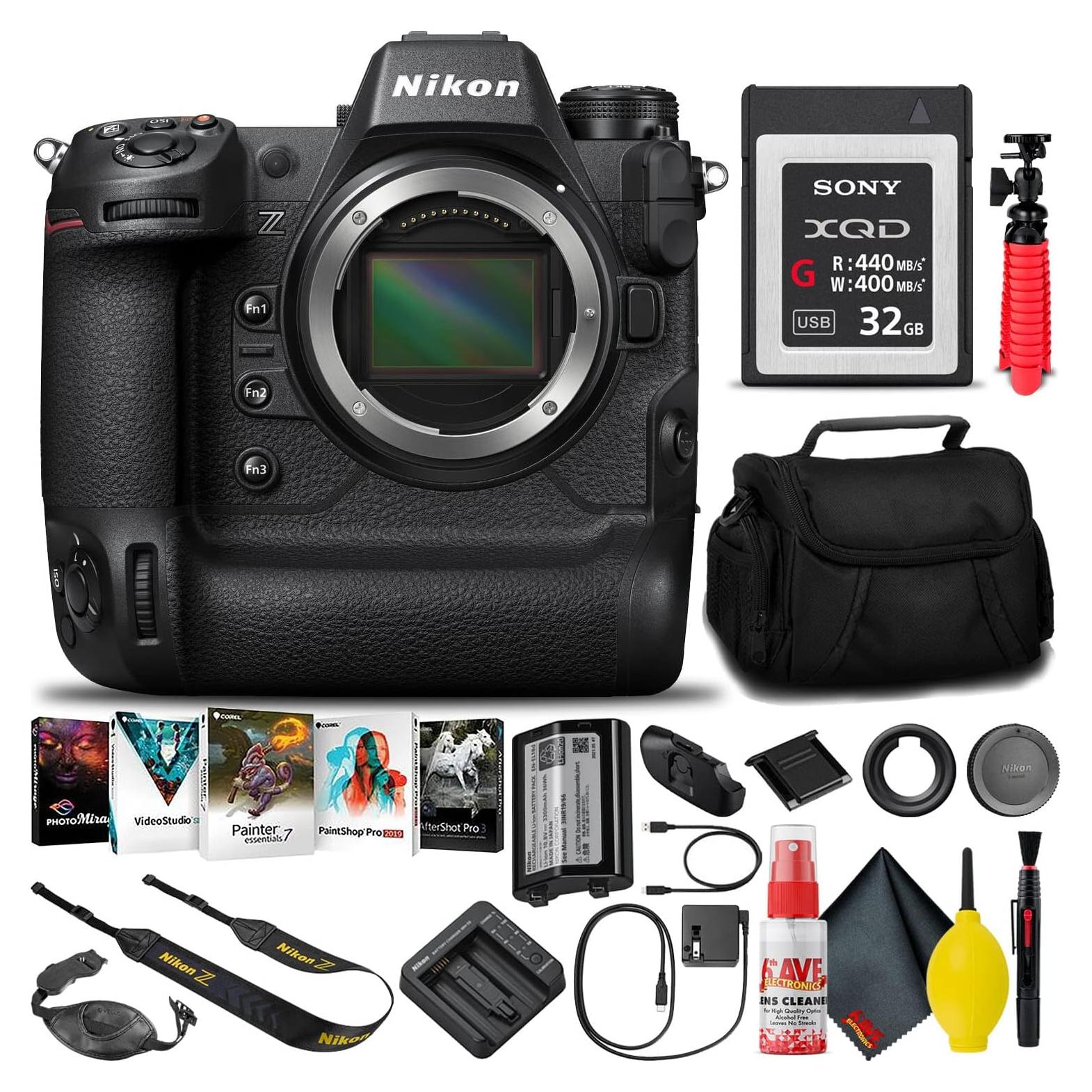 Cámara Sin Espejo Nikon Z9 FX 45.7MP + Accesorios Incluidos