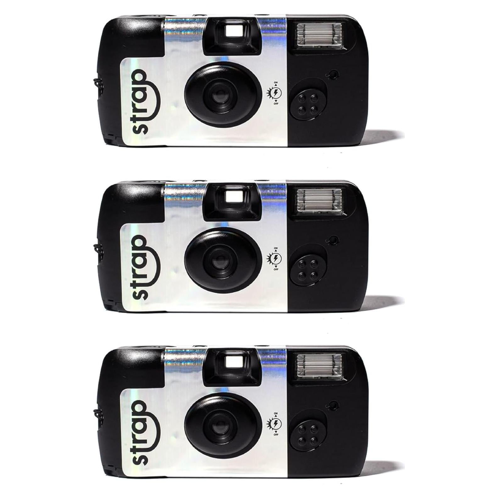 Cámara desechable Strap - 27 exposiciones, flash 3 m - 3 paquetes