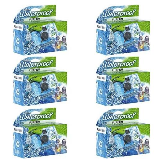 Cámara desechable a prueba de agua Fujifilm QuickSnap 800 - 6 unidades