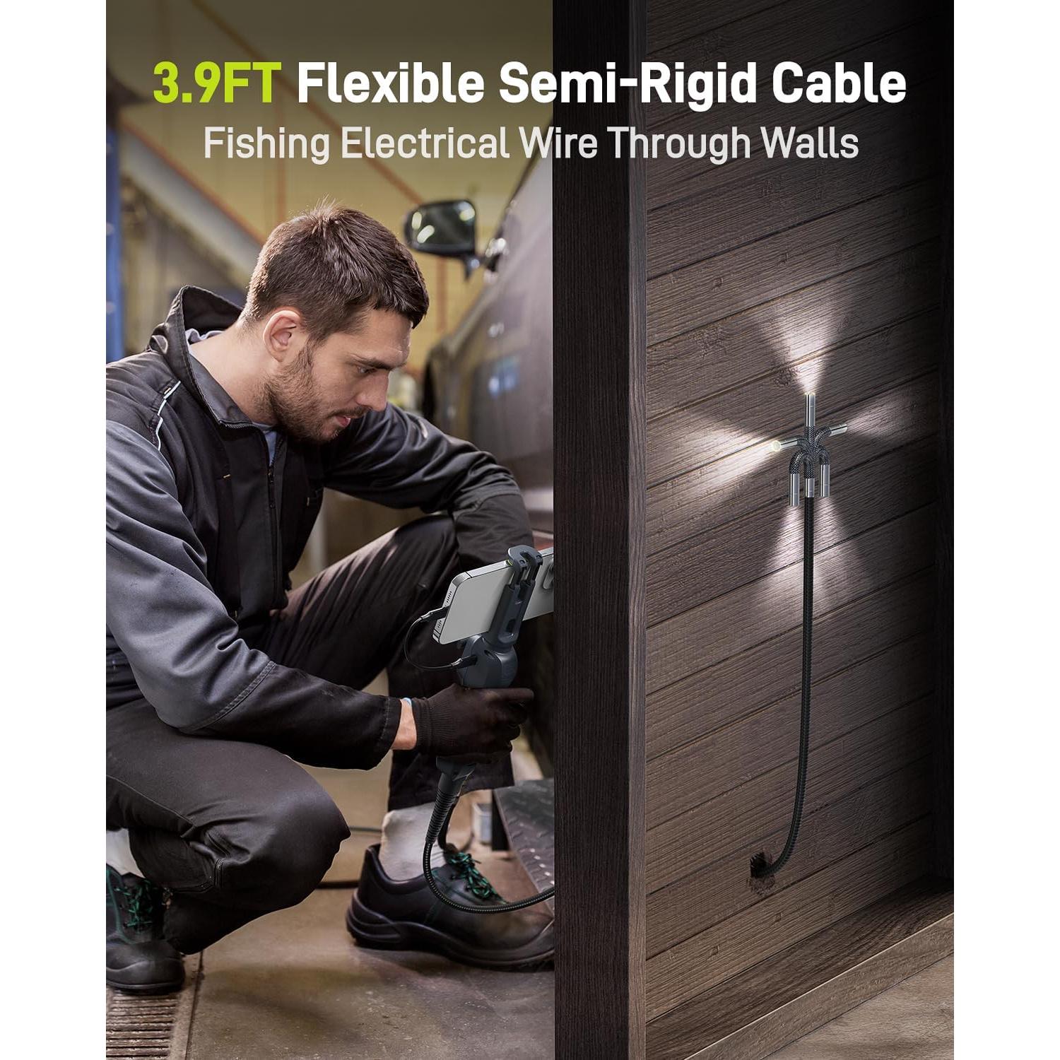 Borescopio Articulado Anykit AD100 HD 1920P 1.19M IP67