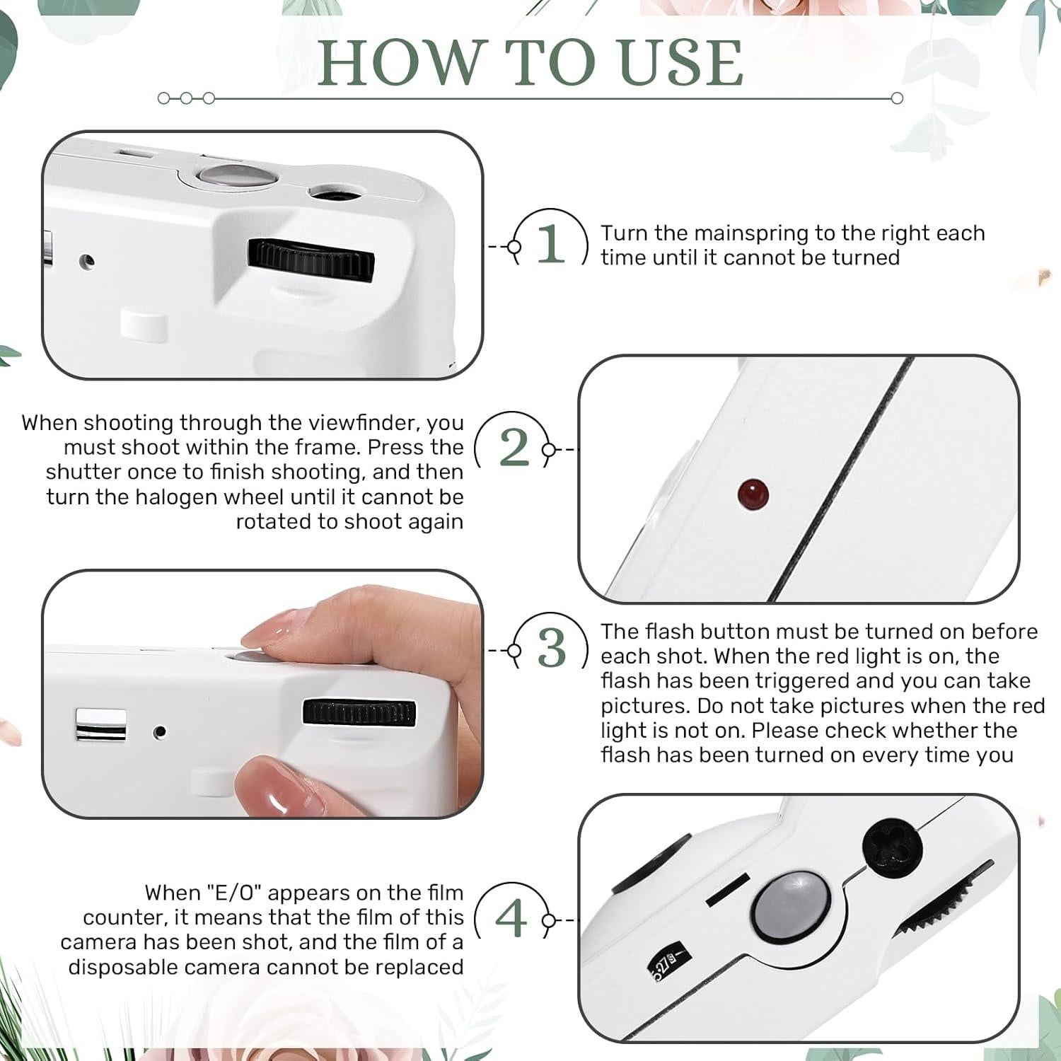 Cámaras Desechables Blancas Treela 2 Pcs 35mm 17 Exposiciones