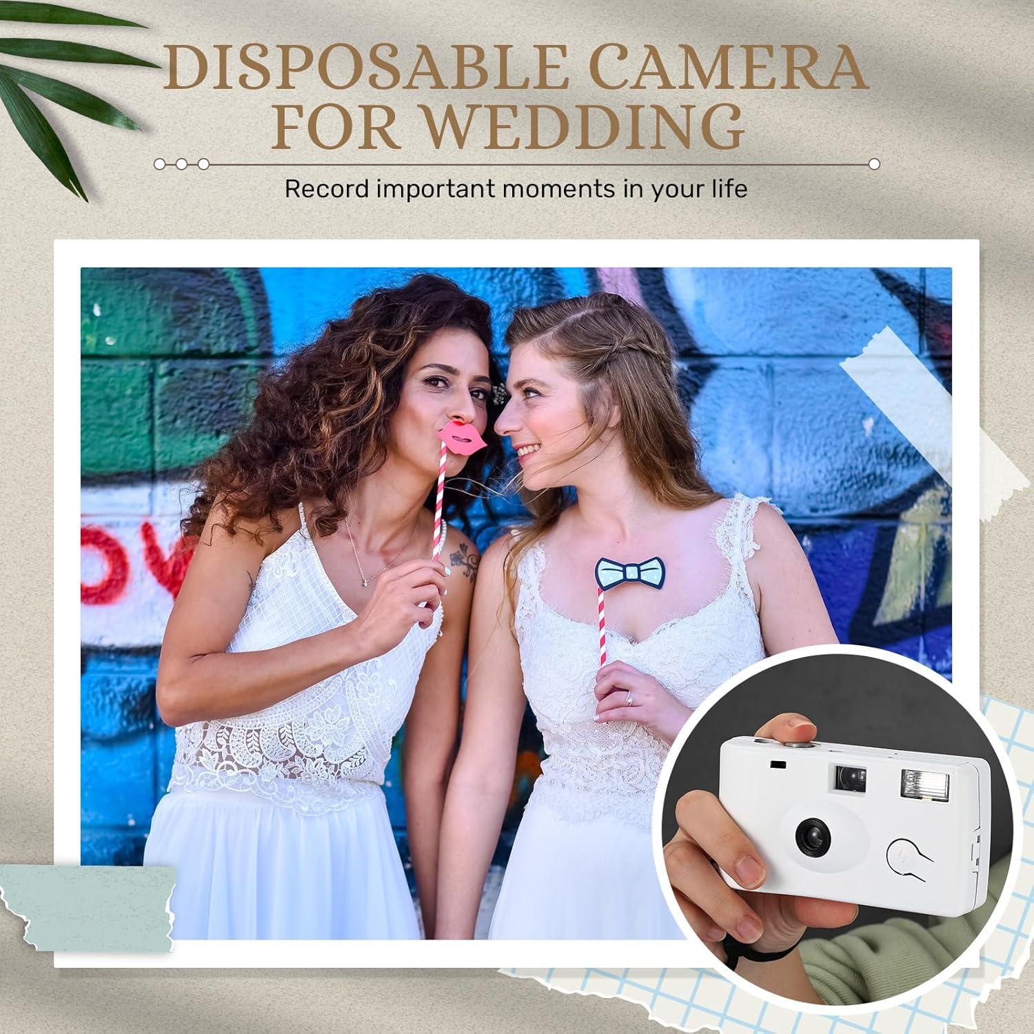 Cámaras Desechables Blancas Treela 2 Pcs 35mm 17 Exposiciones