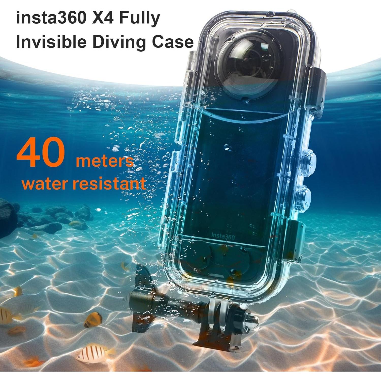 Funda Impermeable FitStill para Insta 360 X4 hasta 40M