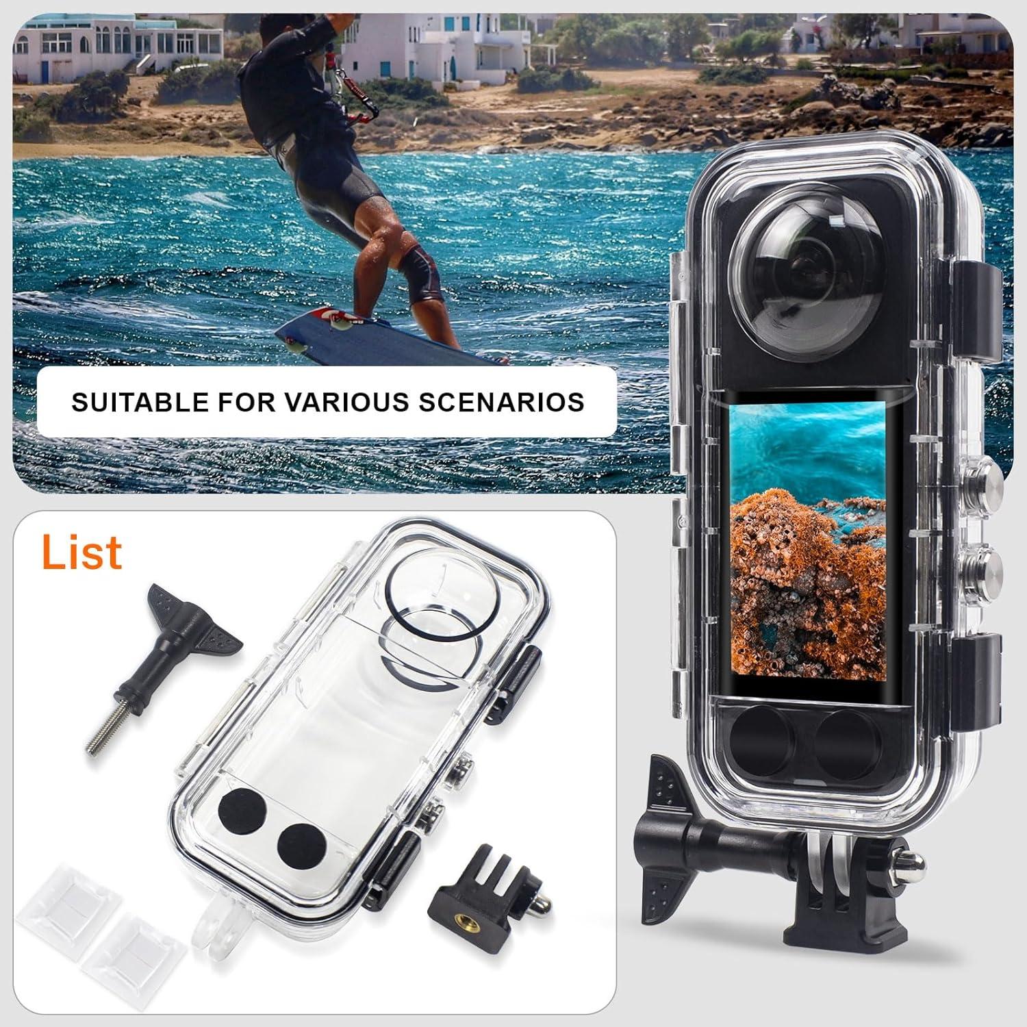 Funda Impermeable FitStill para Insta 360 X4 hasta 40M