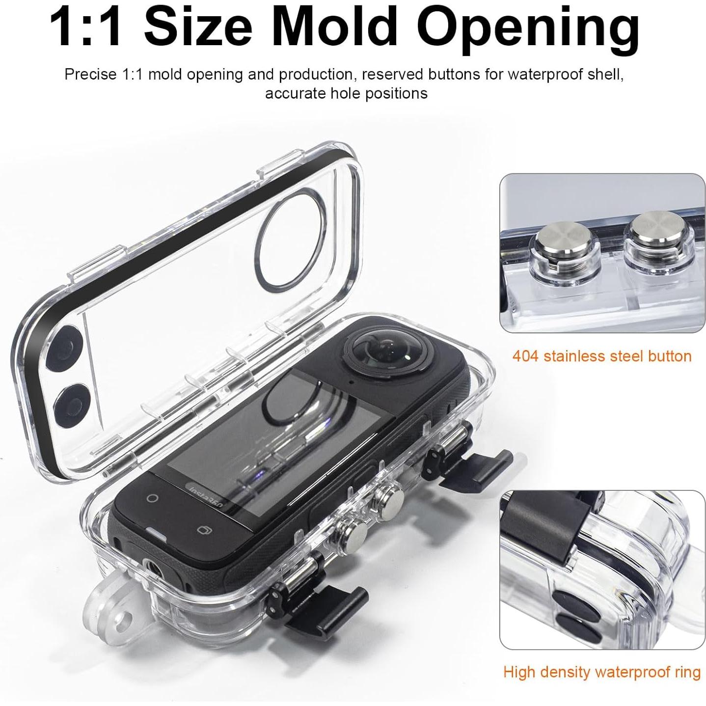 Funda Impermeable FitStill para Insta 360 X4 hasta 40M