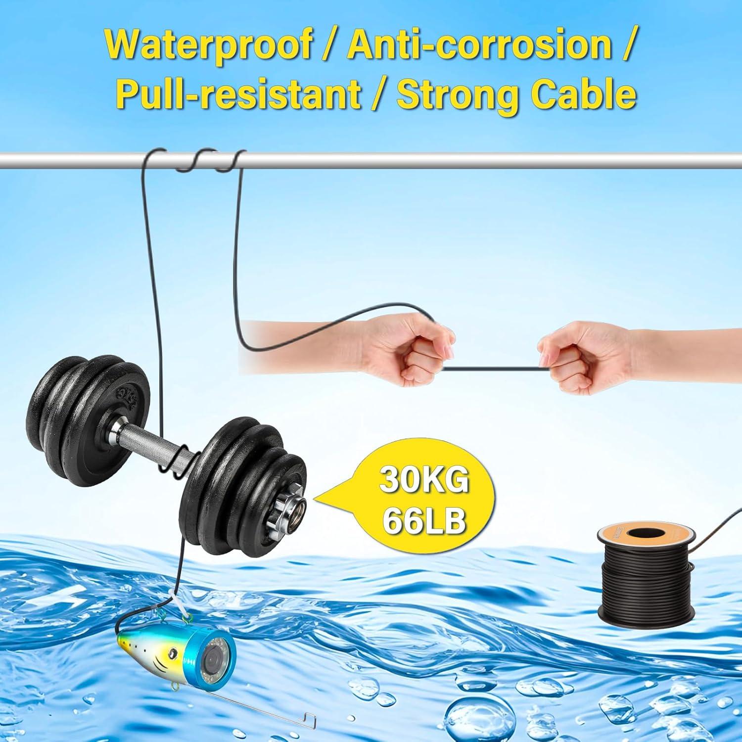 Cámara de Pesca Submarina JQKJCAM HD 7" 36 Luces IP68 30M