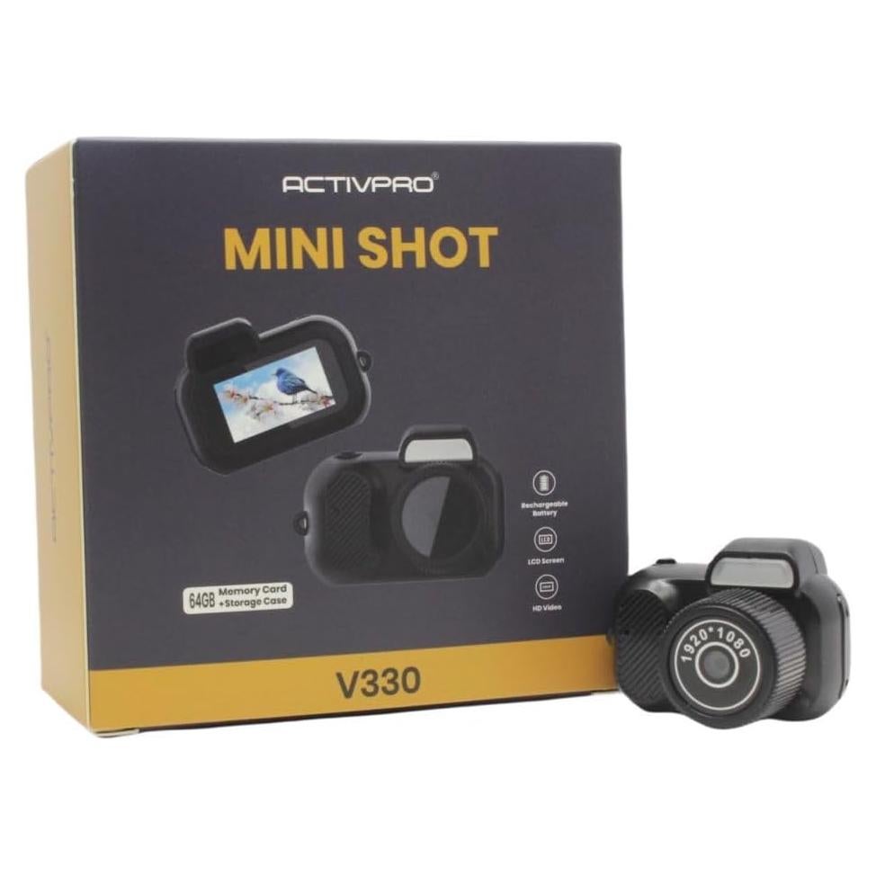 Mini Cámara Digital ActivPro V330 HD 1080P con SD 64GB