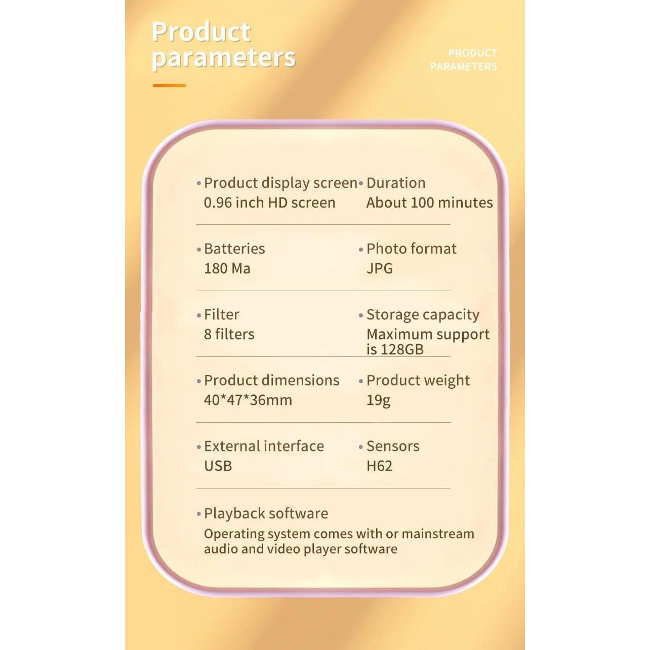 Mini Cámara Digital ActivPro V330 HD 1080P con SD 64GB