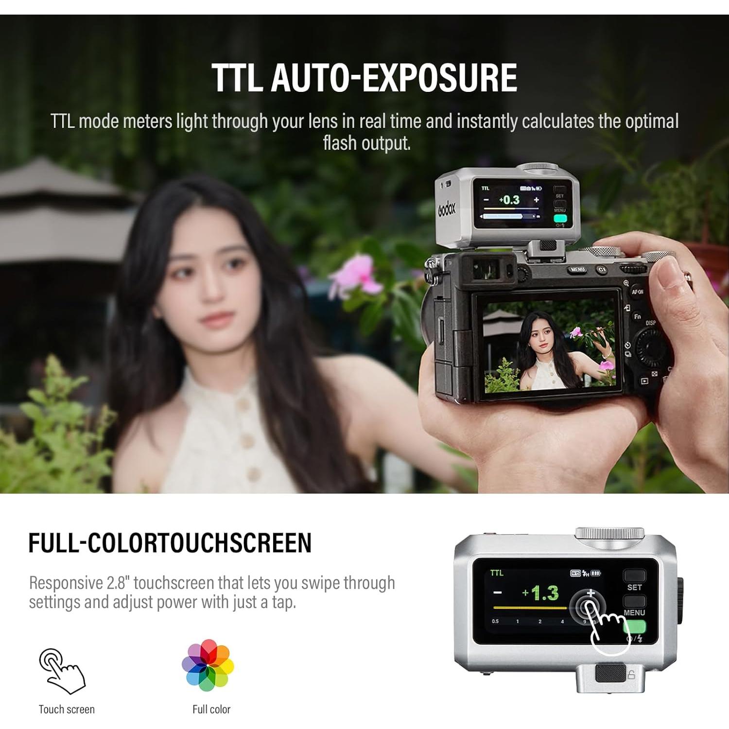 Flash Godox iT30 Pro O TTL para cámaras Olympus y Panasonic