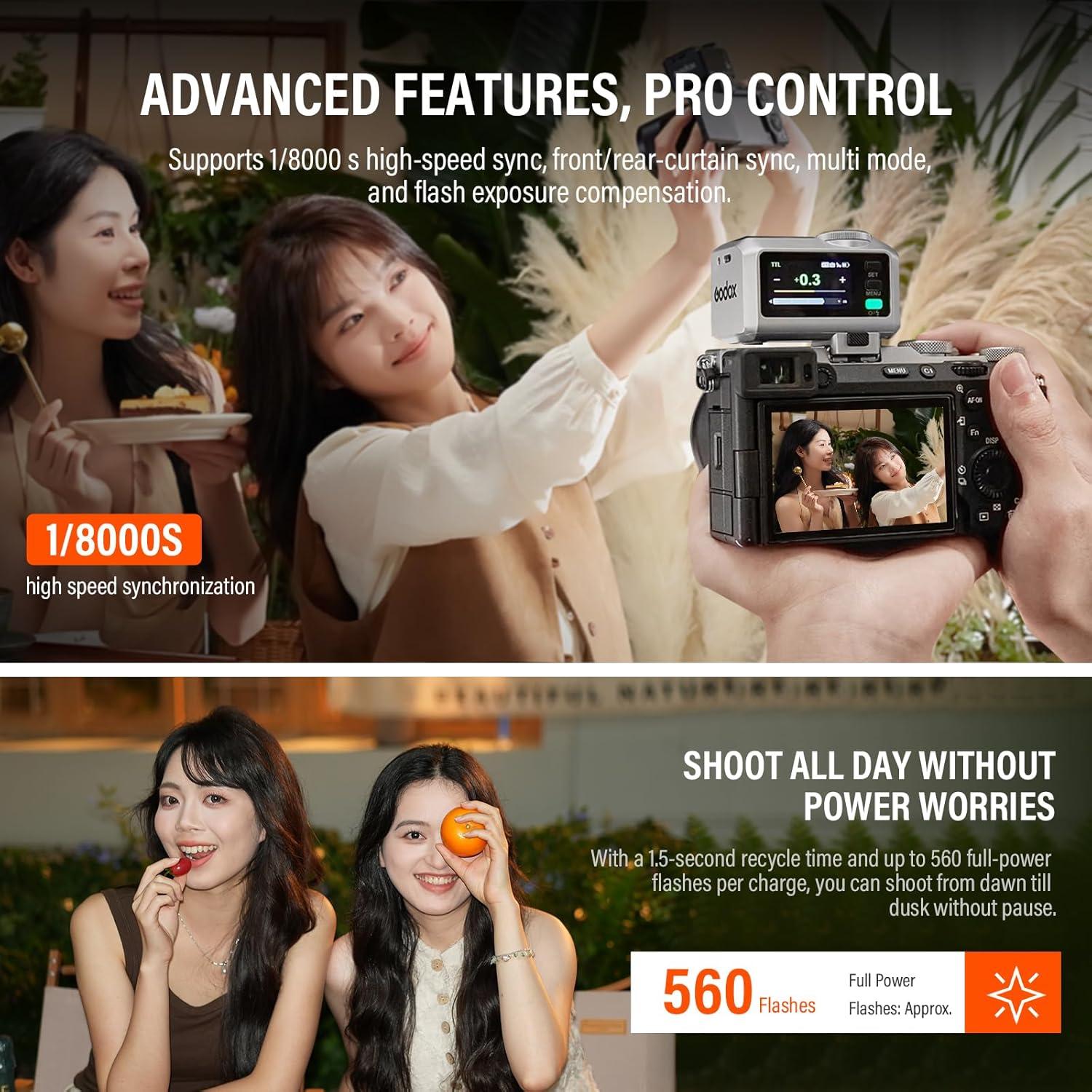 Flash Godox iT30 Pro O TTL para cámaras Olympus y Panasonic