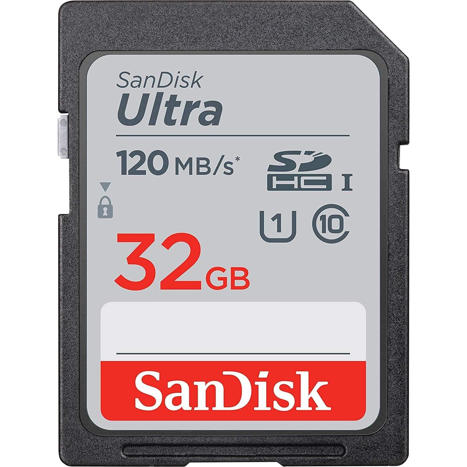 Tarjeta de Memoria SanDisk 32GB Ultra SDHC 120MB/s + Lector