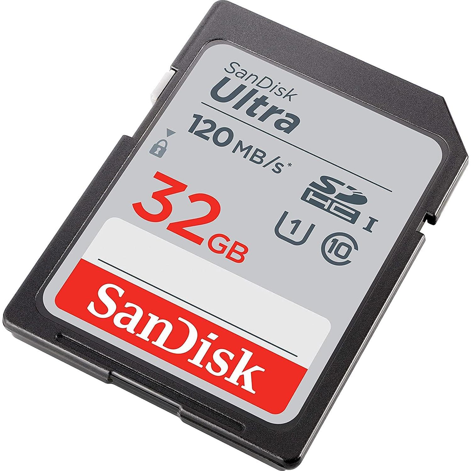 Tarjeta de Memoria SanDisk 32GB Ultra SDHC 120MB/s + Lector