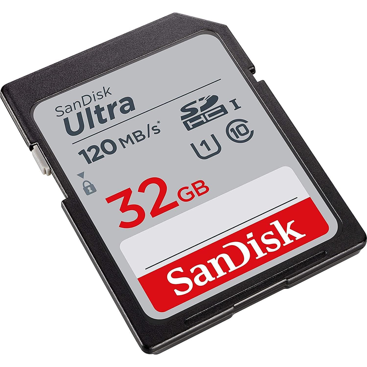 Tarjeta de Memoria SanDisk 32GB Ultra SDHC 120MB/s + Lector