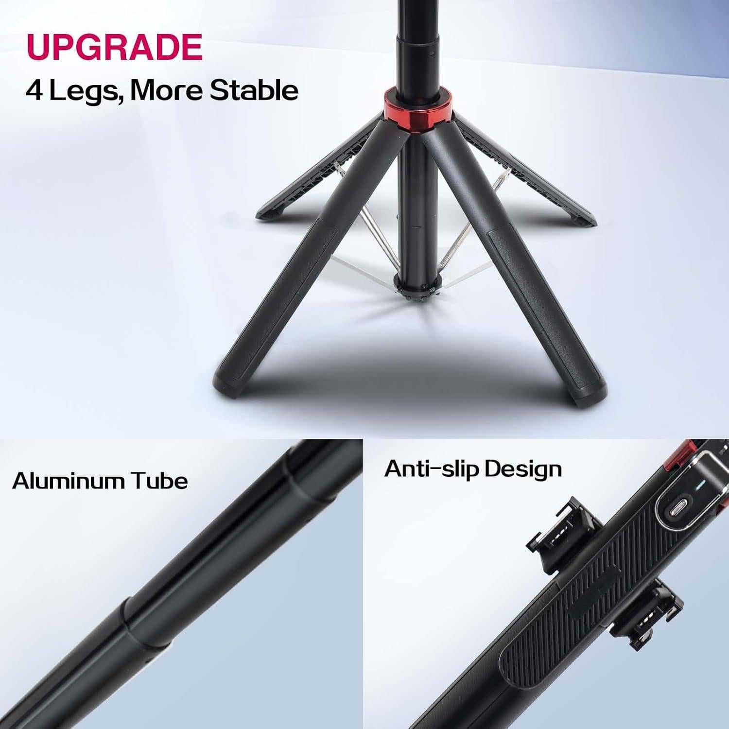 Trípode Selfie Retráctil KNJWGGNM 1.8m con AI y Control Remoto