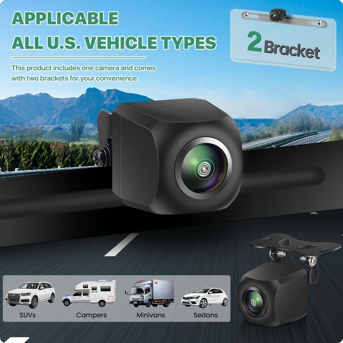 Cámara de Respaldo GreenYi AHD 1080P con Soporte Ajustable