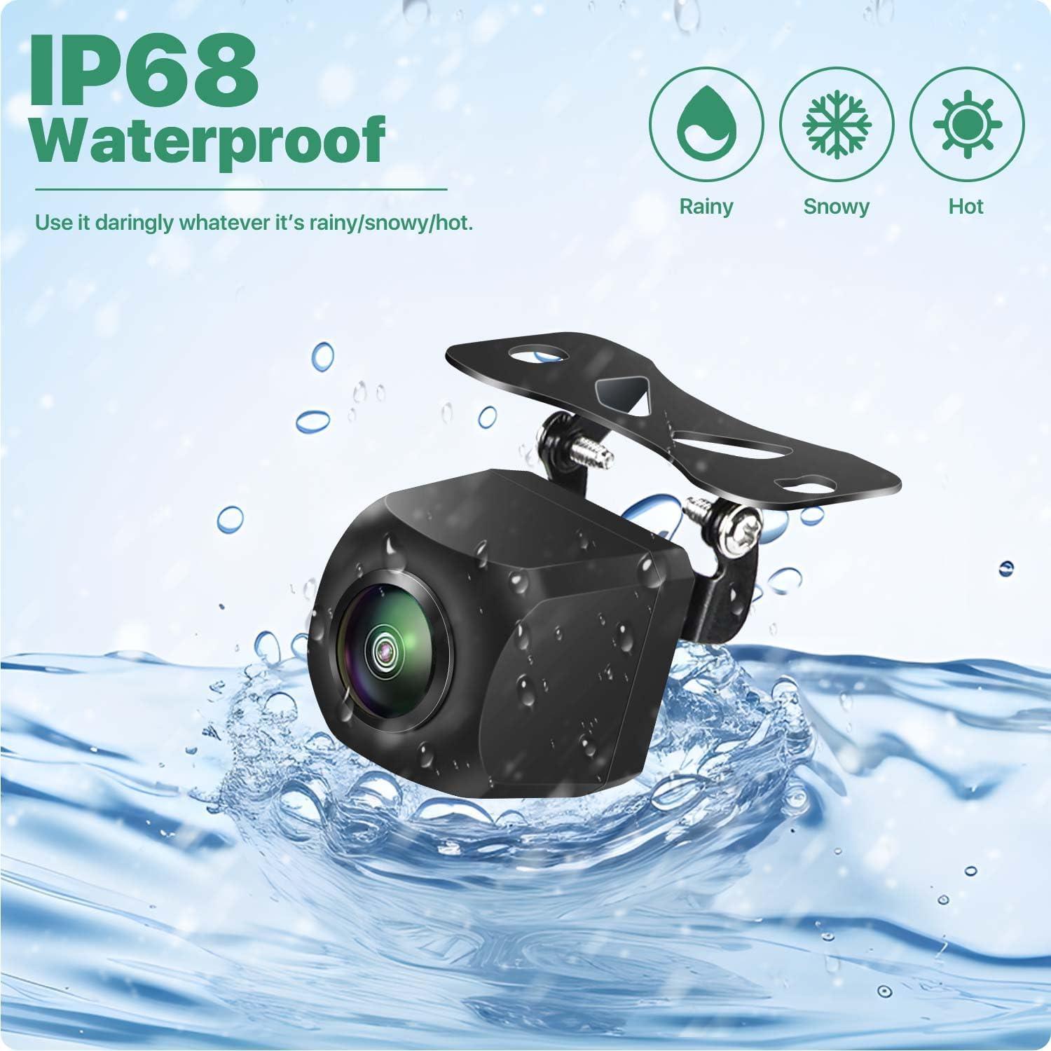 Cámara de Respaldo GreenYi AHD 1080P con Soporte Ajustable