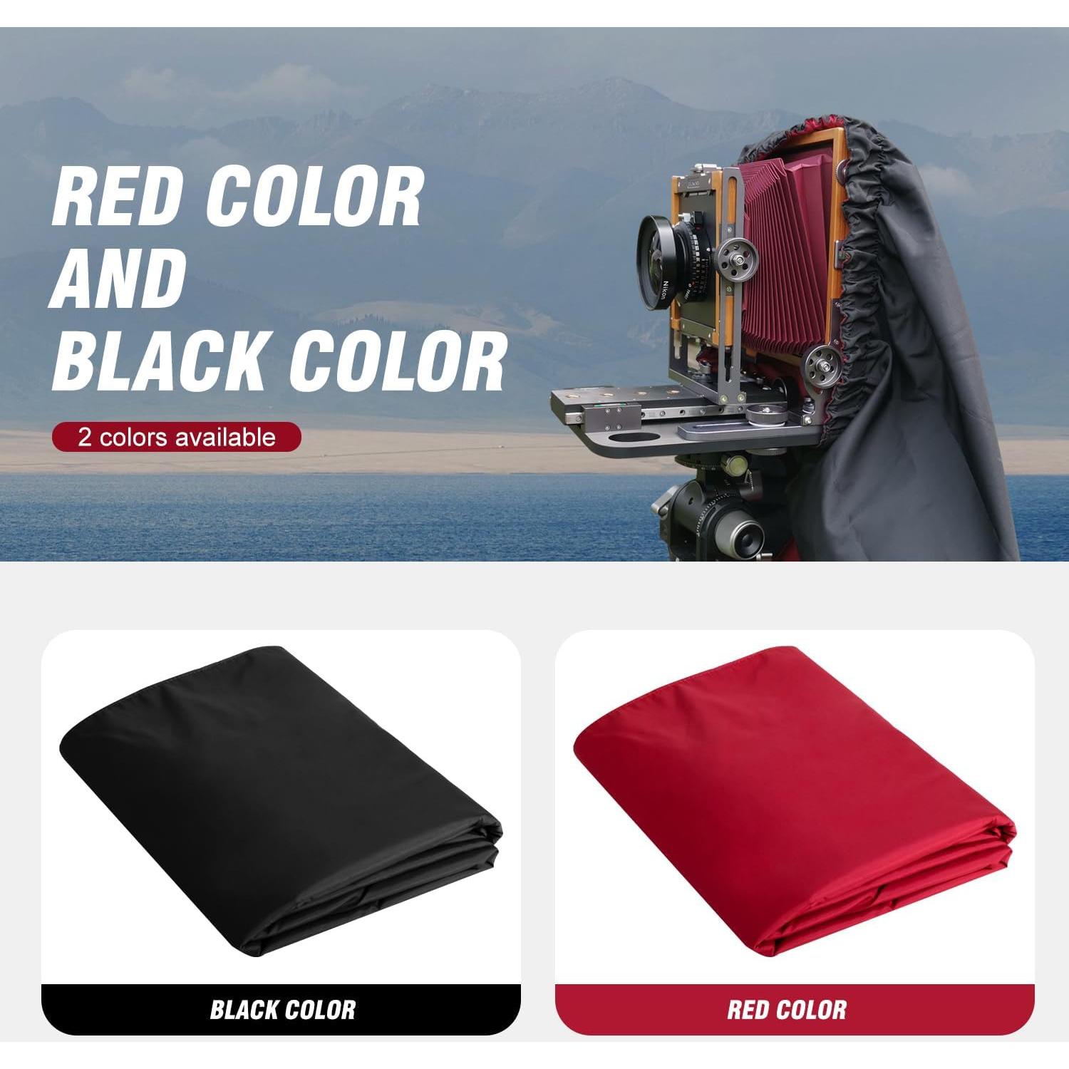 Capucha Profesional eTone 4x5 Tela Oscura Roja Negra 110x120cm