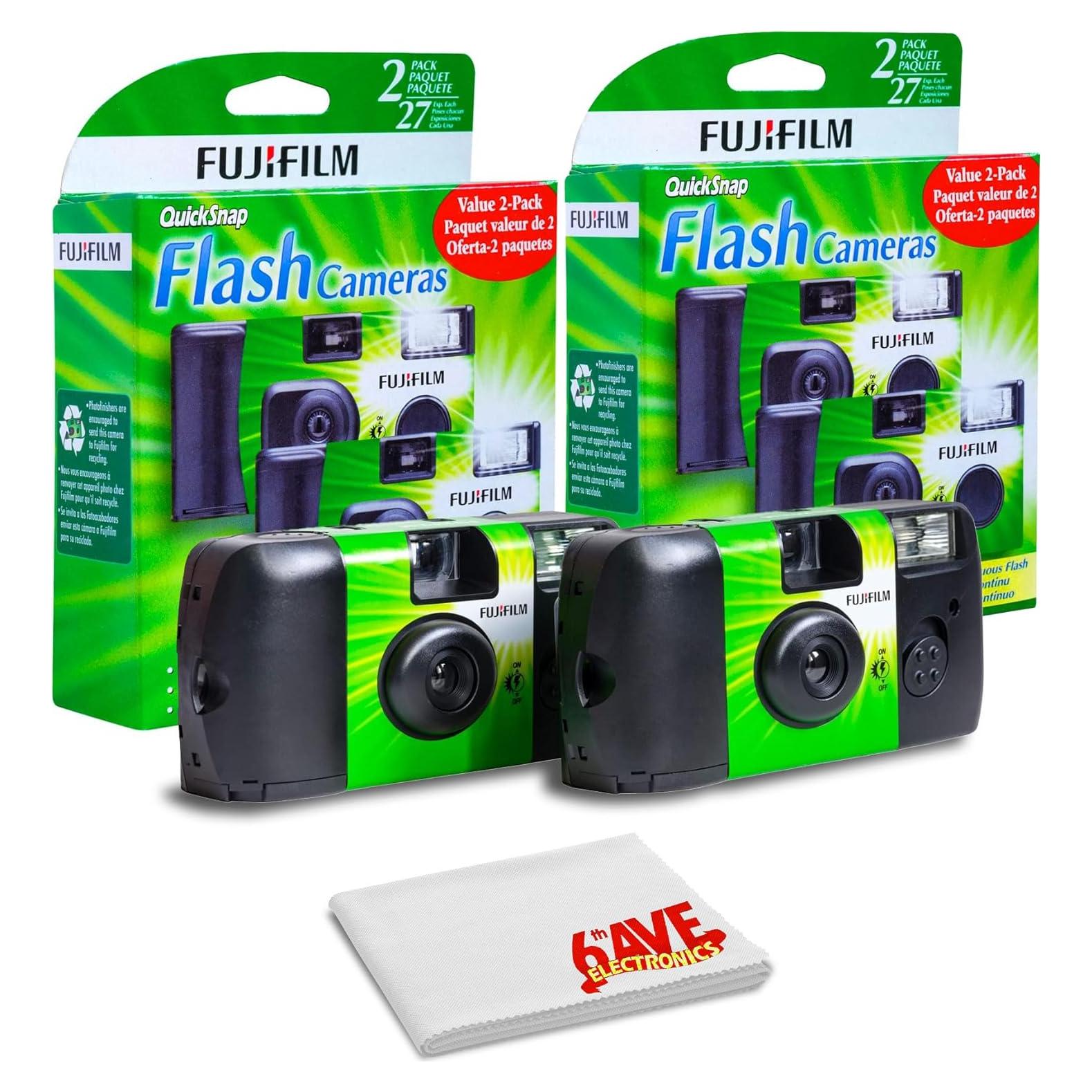 Cámara desechable FUJIFILM QuickSnap Flash 400 - 2 unidades