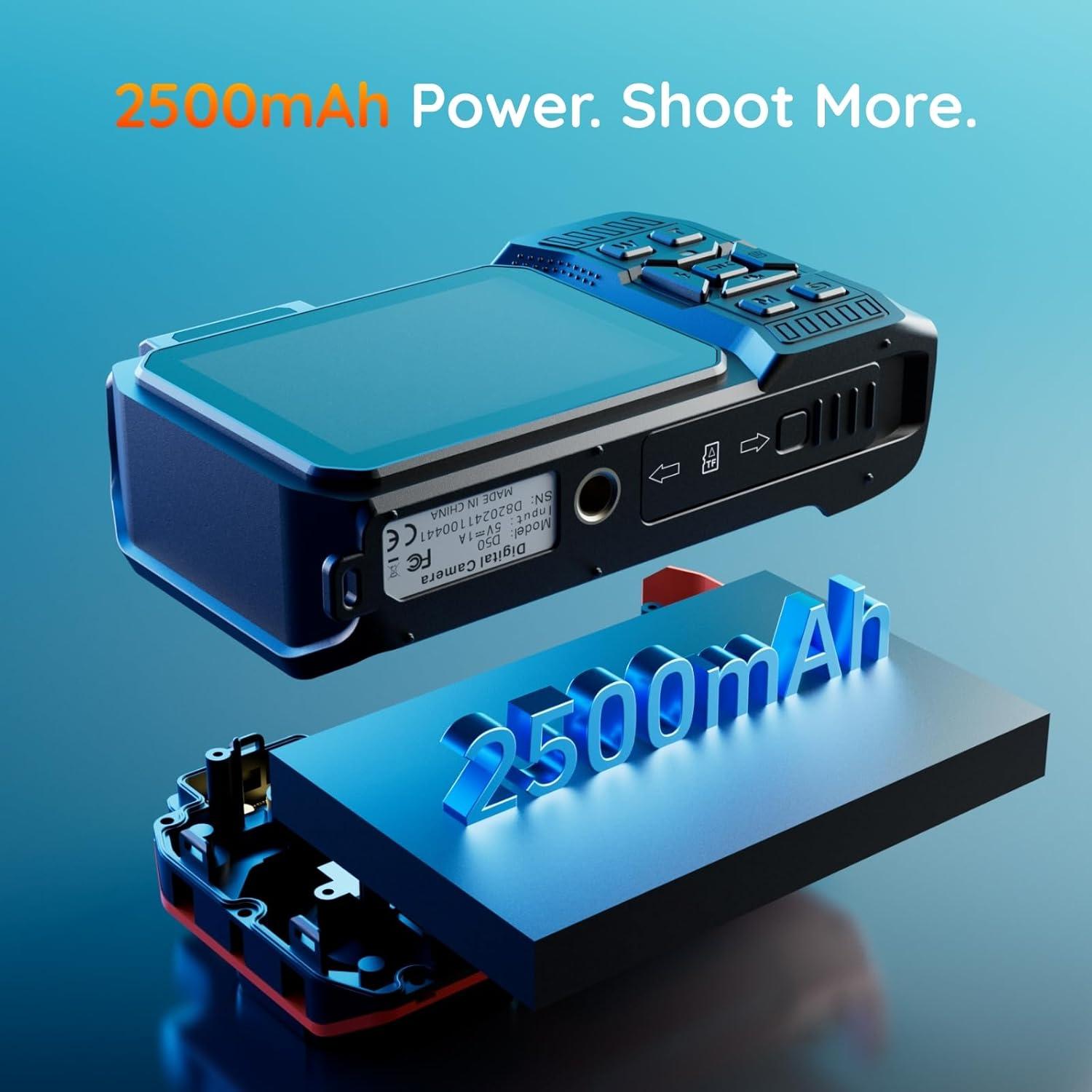 Cámara Digital Submarina 8K MaxMango D50 Impermeable 10M