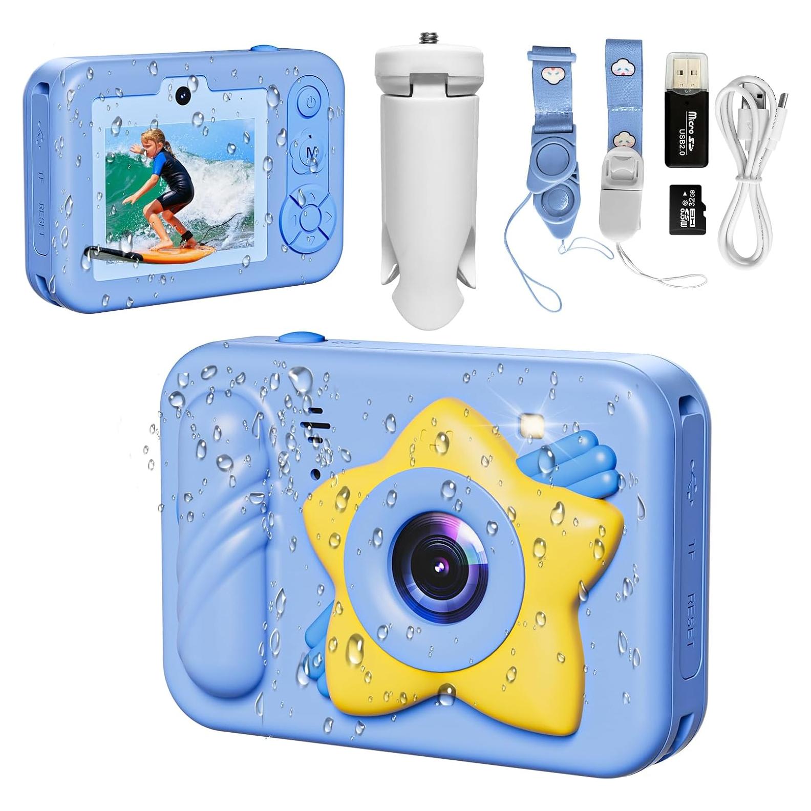 Cámara Submarina FXXXLTF 48MP Impermeable 1.52m Azul