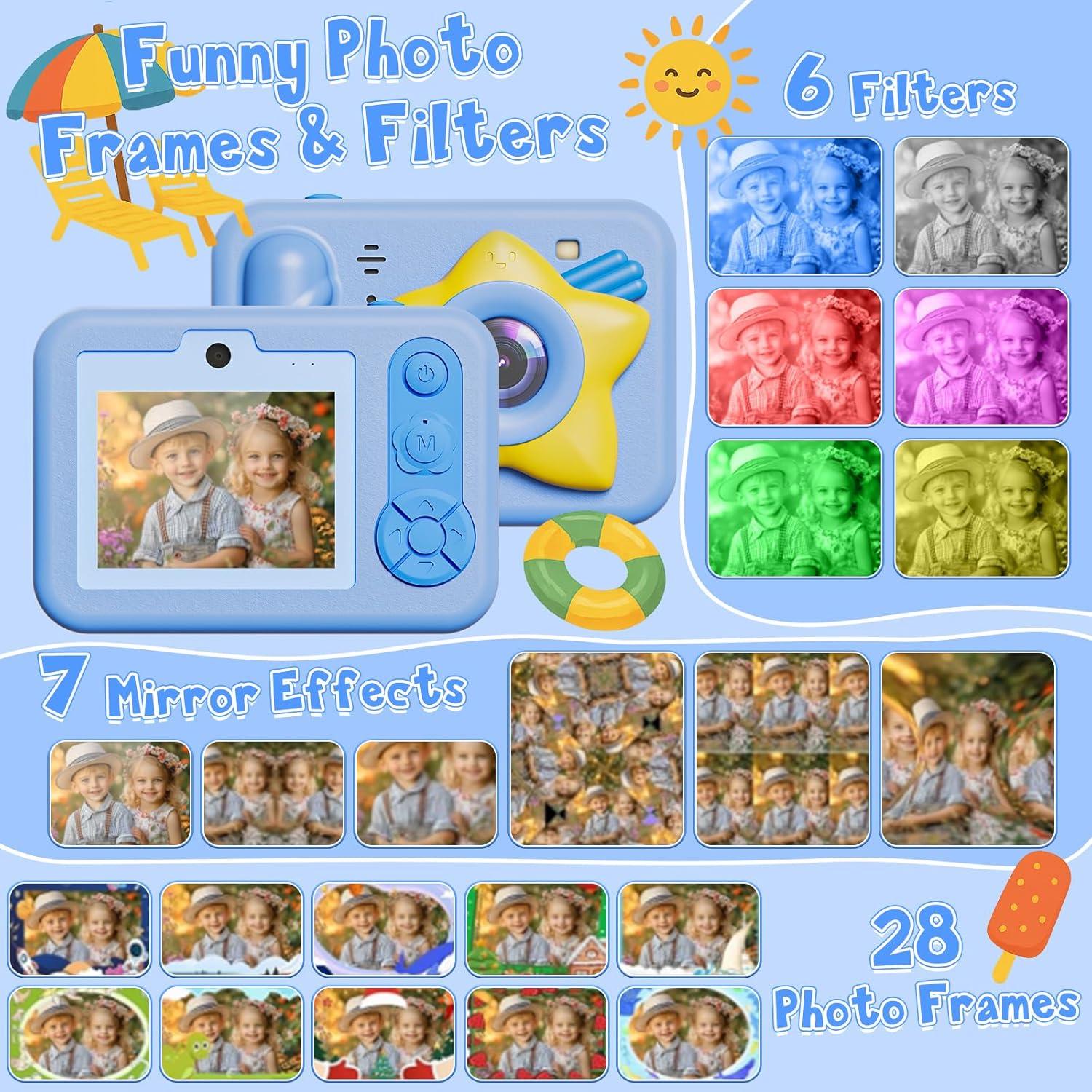 Cámara Submarina FXXXLTF 48MP Impermeable 1.52m Azul