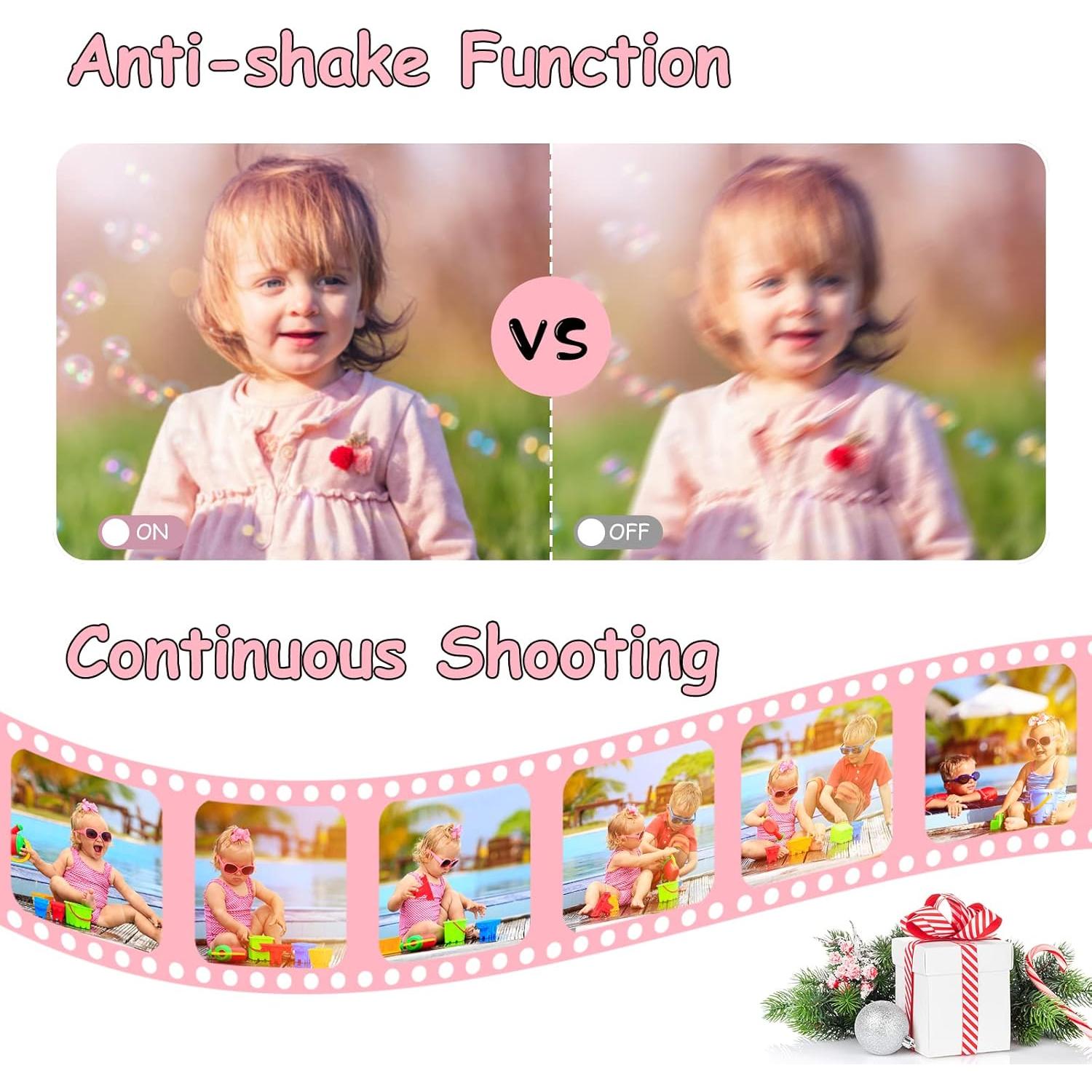 Cámara Submarina Yifecial CD12 Rosa 10FT 1080P Autofoco 16X