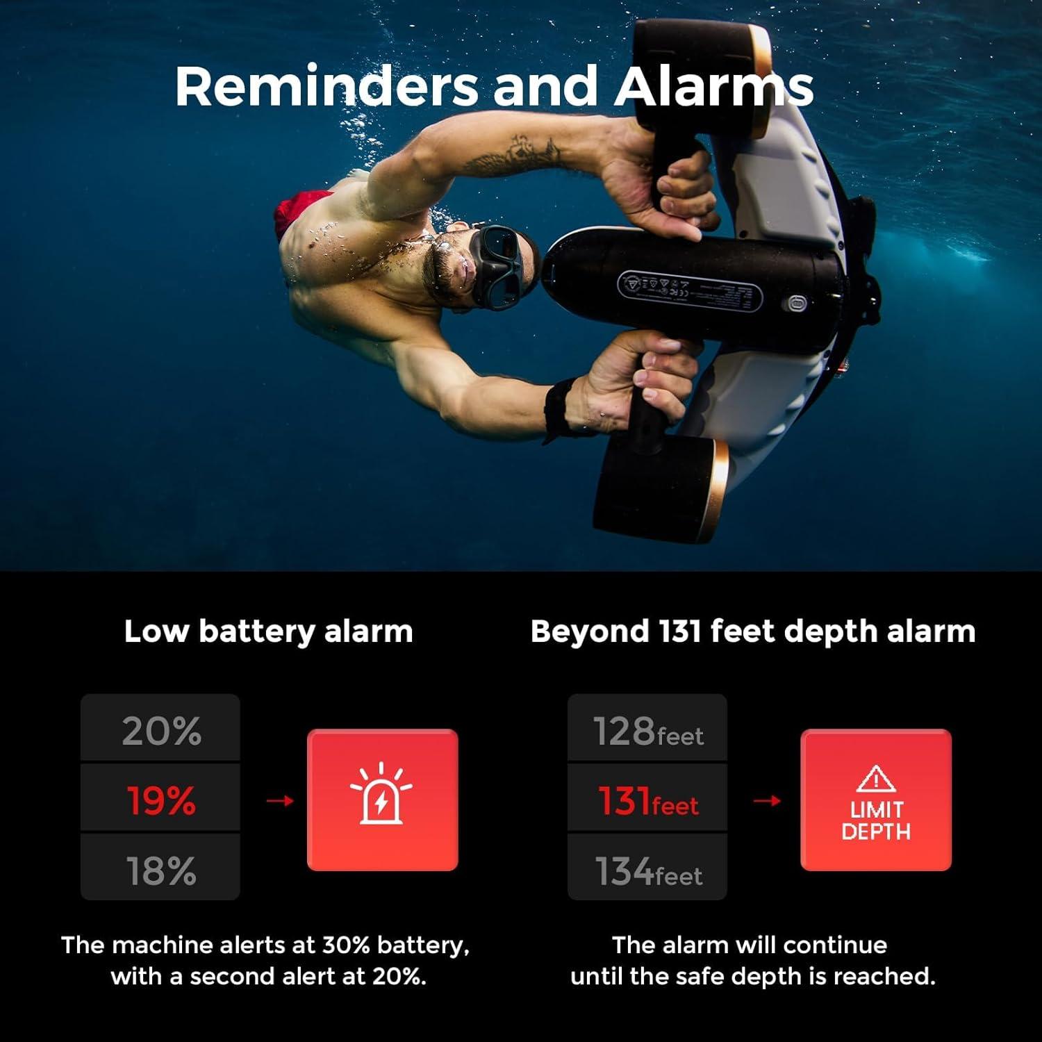 Scooter Submarino Profesional SUBLUE Navbow+ 3 Velocidades 7.2 km/h