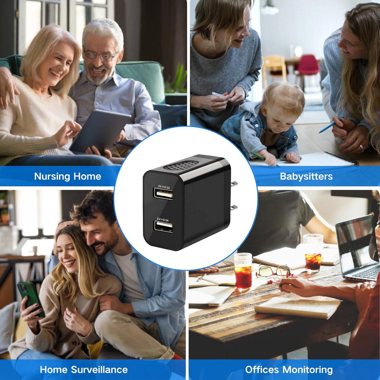 Cámara Nanny Wifi 1080P Recsentry - Cargador Oculto 90°