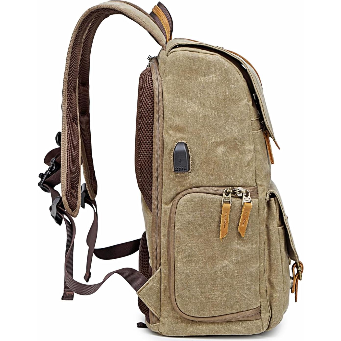 Mochila Profesional para Cámara ZESTTREK con Cubierta Impermeable