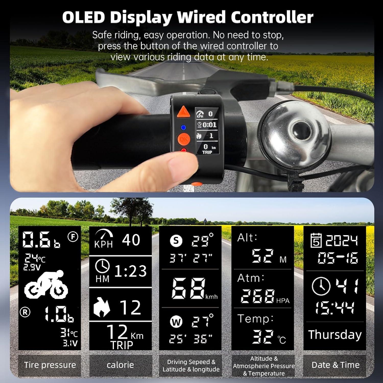 Cámara de Bicicleta VSYSTO D5K HD 1080P WiFi GPS a Prueba de Agua