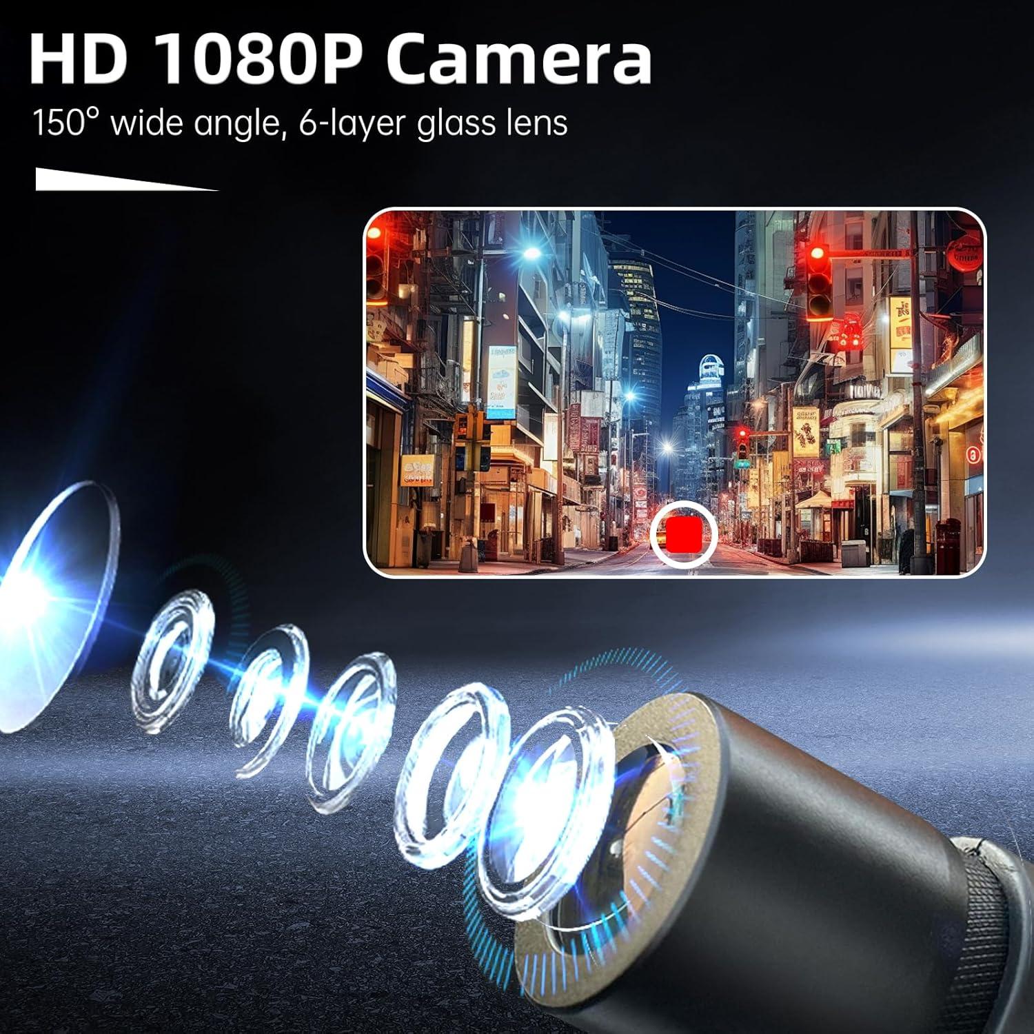 Cámara de Bicicleta VSYSTO D5K HD 1080P WiFi GPS a Prueba de Agua