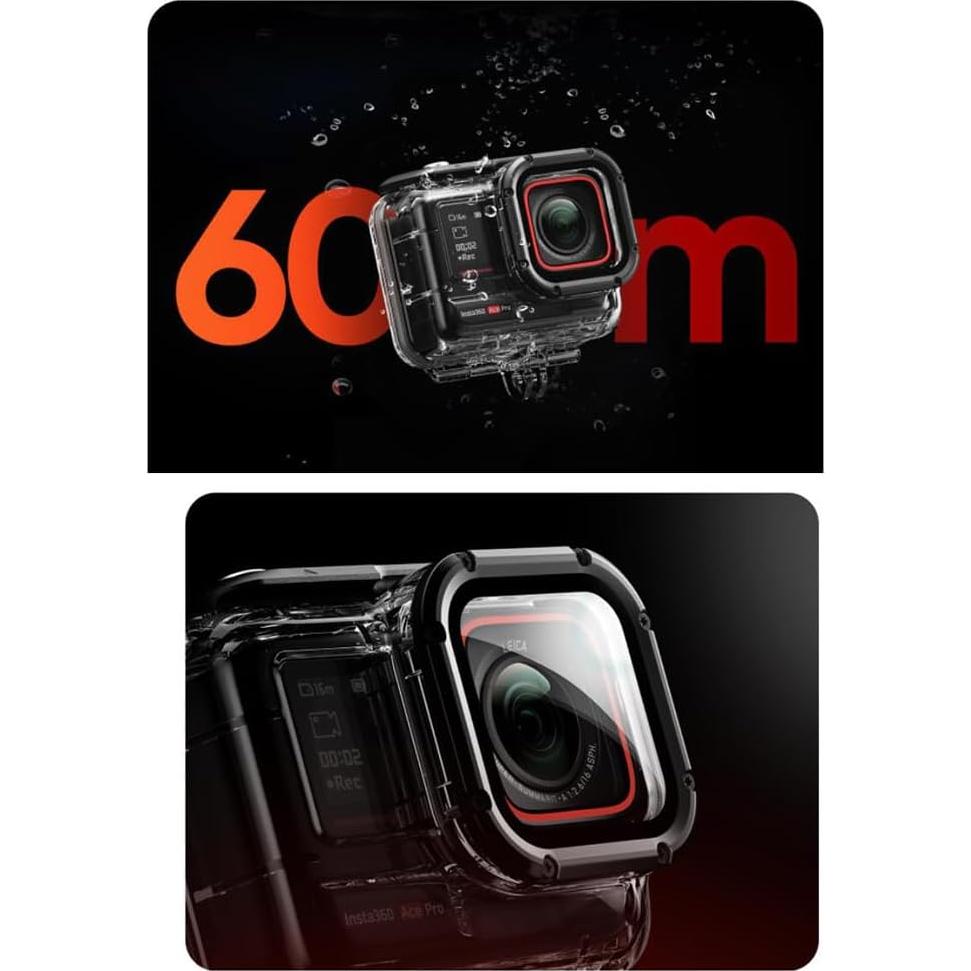 Funda impermeable para cámara Insta360 Ace Pro hasta 60 m