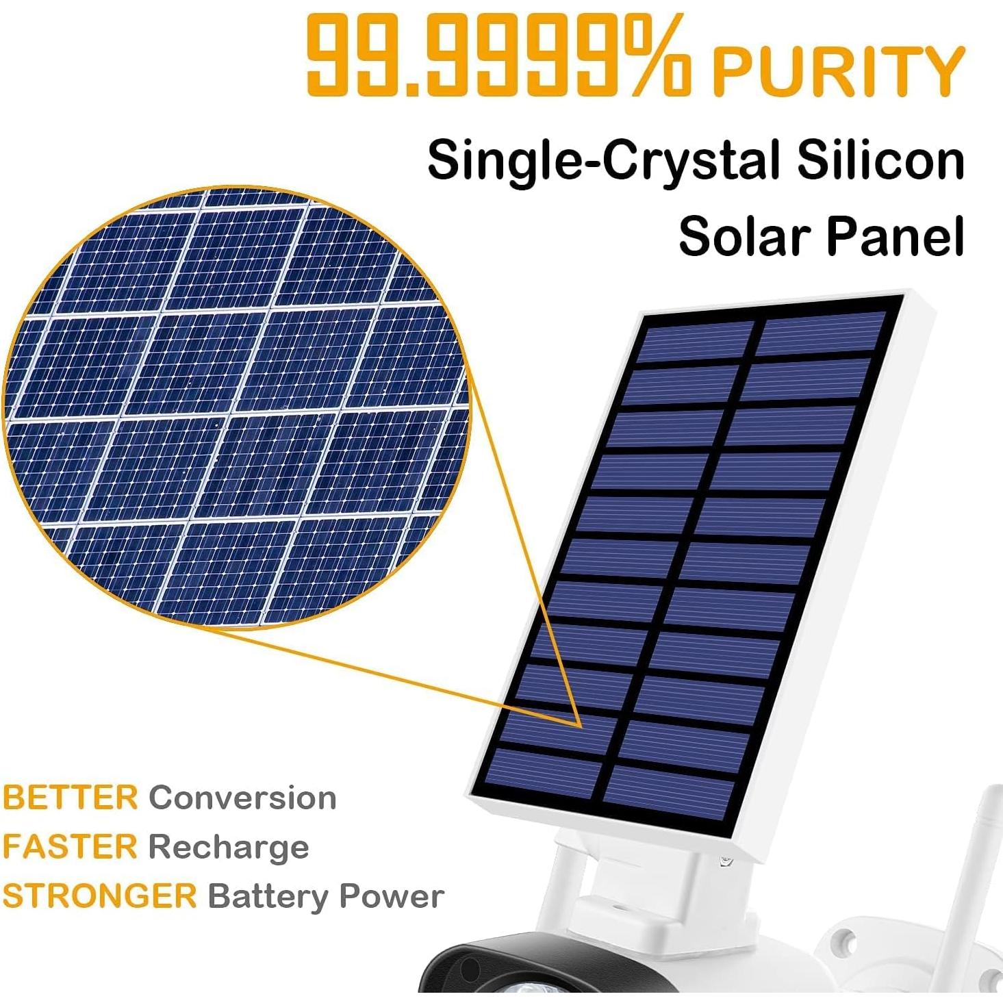 Cámara de Seguridad Falsa Solar Techage 2 Unidades IP66