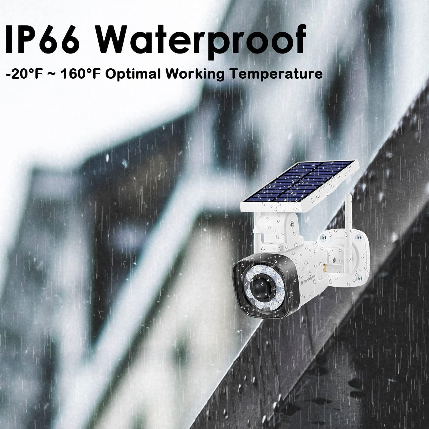 Cámara de Seguridad Falsa Solar Techage 2 Unidades IP66